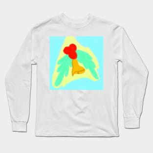 Green red Golden Christmas bells art Long Sleeve T-Shirt